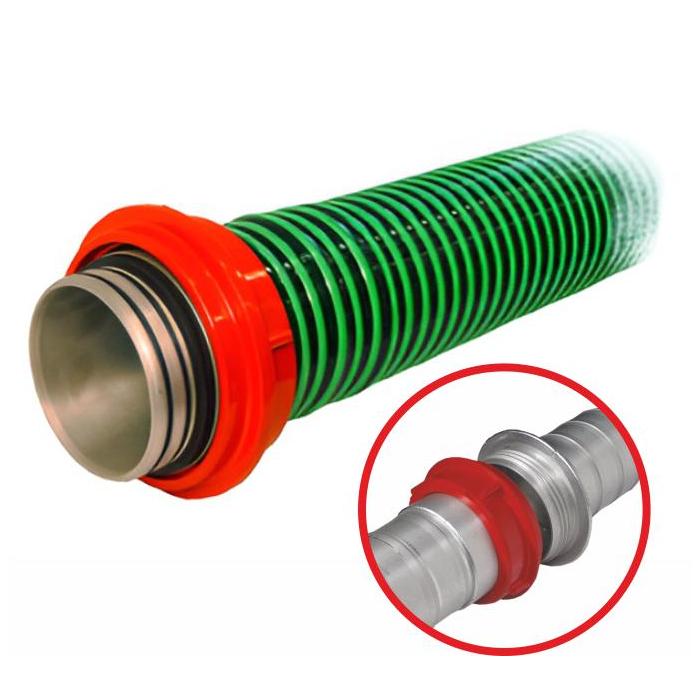 Suction hose PH-Sport A110 with two O-rings - green colour 2,5 m