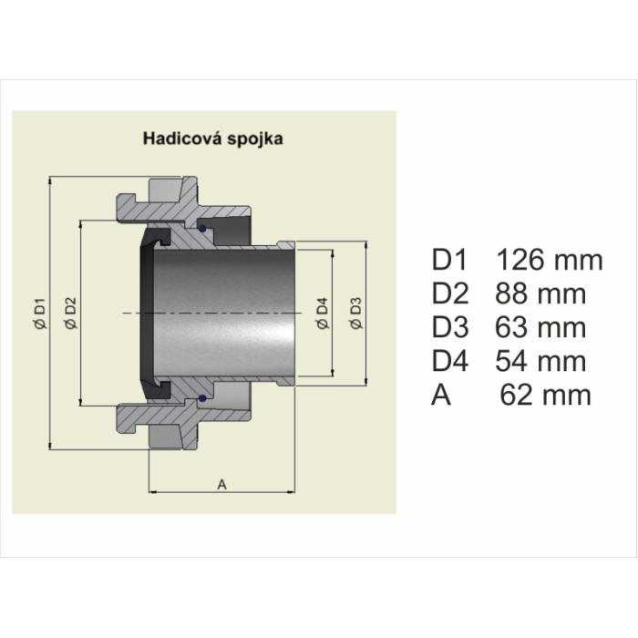 Fire hose coupling B65 Al (pair)