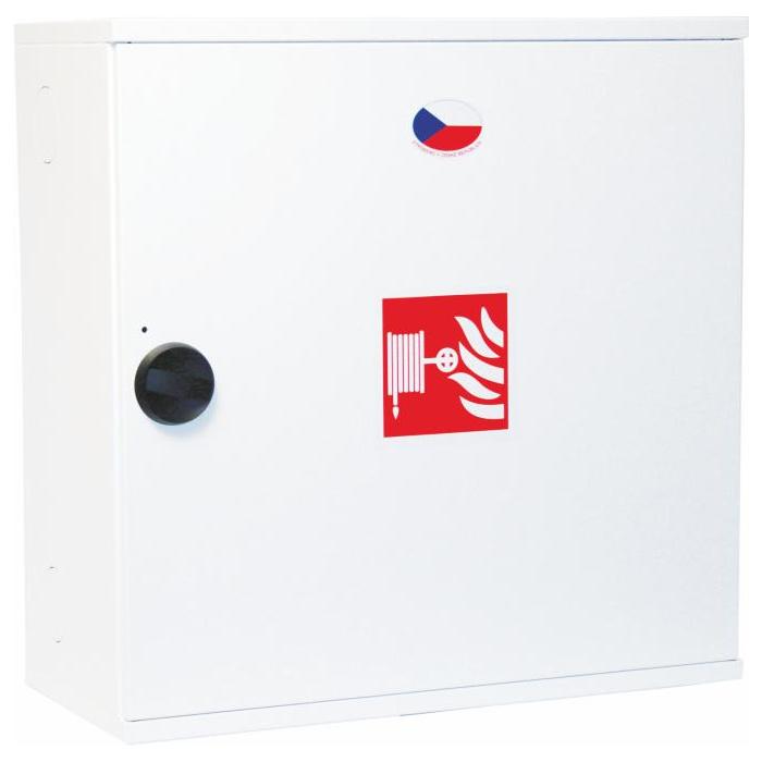 Hydrant system with dimensionally stable hose D33 -20bm - in cabinet - WHITE